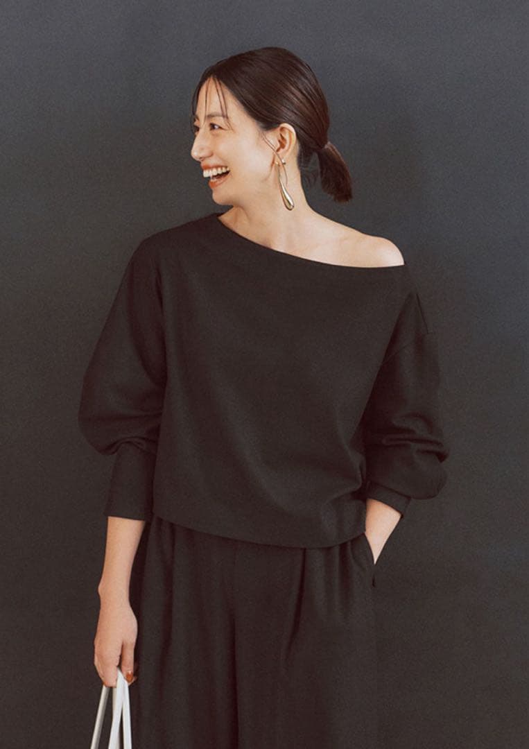 FORME WOOL-LIKE PULLOVER ブラック