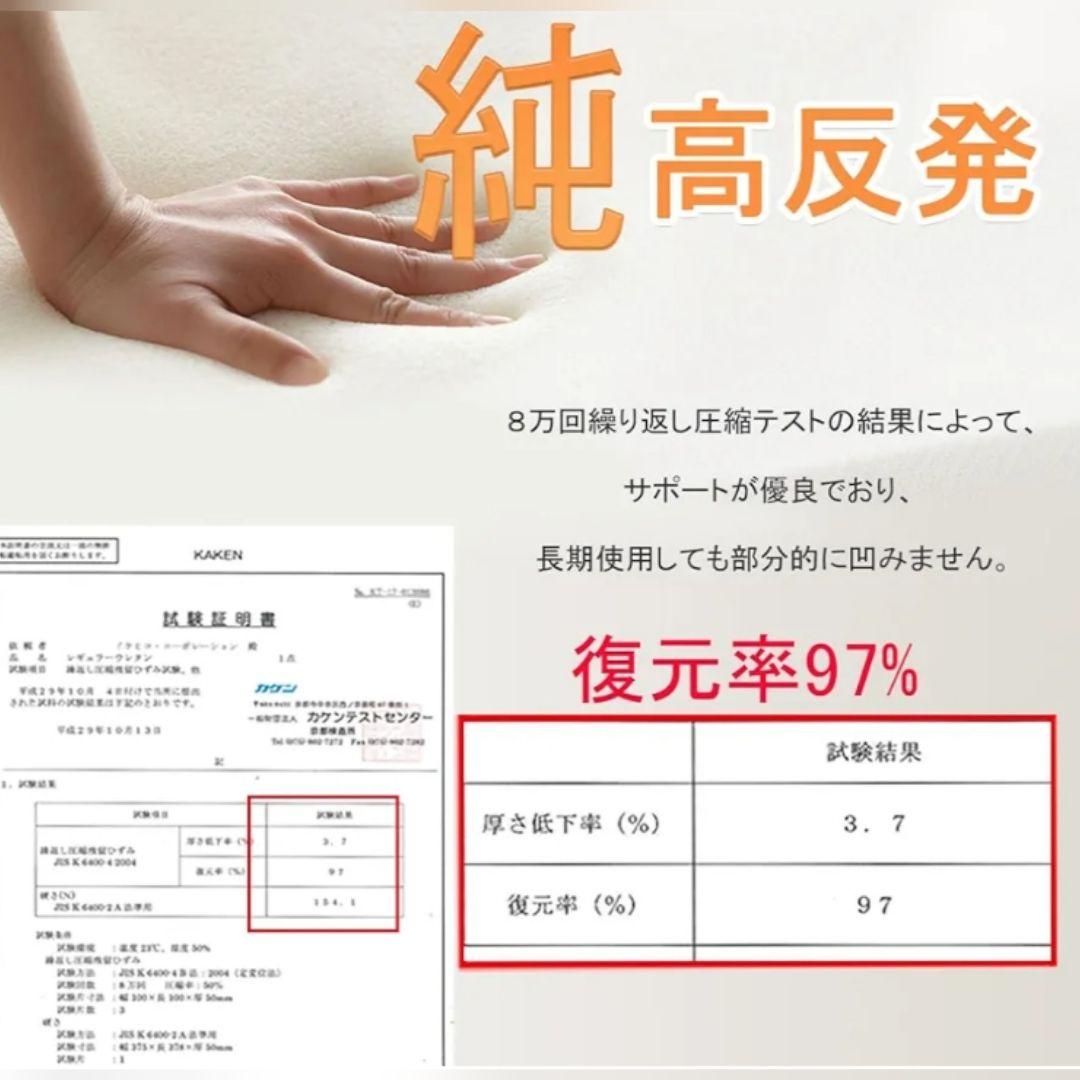 マットレス ダブル 3つ折り 高反発 折り畳みマットレス 極厚 2個セット