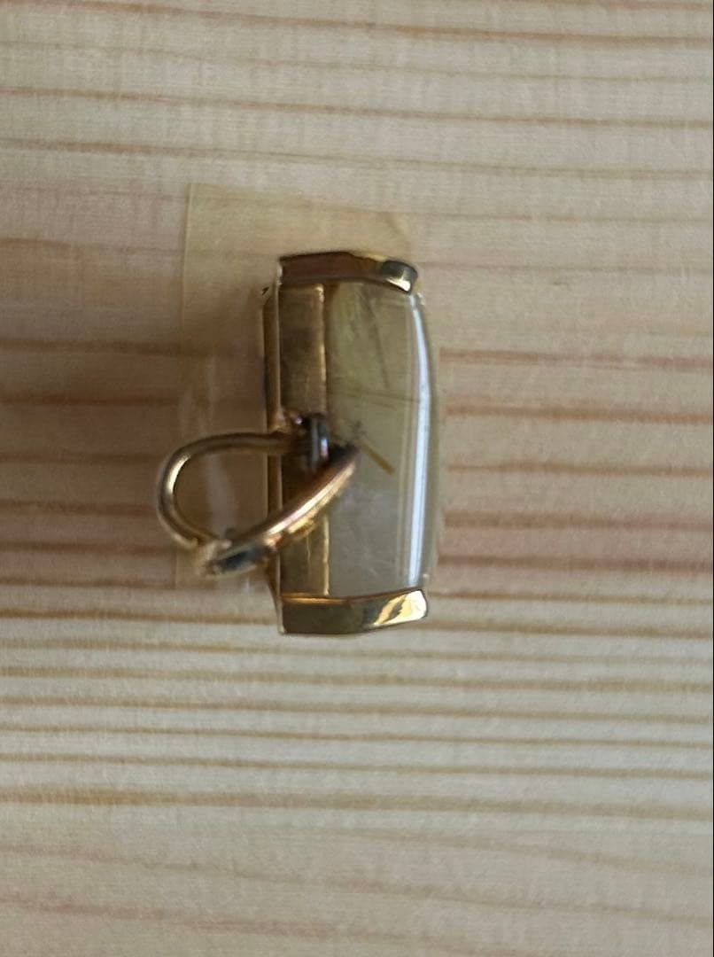 m*)様 ルチルクォーツ ペンダント&プチサファイアブルー&ゴールド