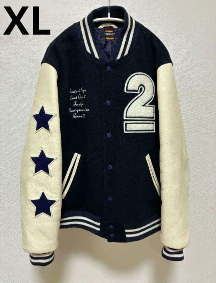 HUMAN MADE × UNDERCOVER LO2 スタジャン XLネイビー