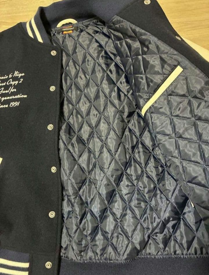 HUMAN MADE × UNDERCOVER LO2 スタジャン XLネイビー