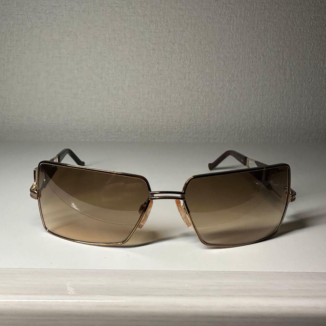 廃盤 vintage CAZAL ストーン入り サングラス メガネ ケース付き