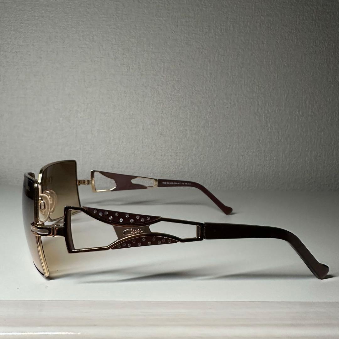 廃盤 vintage CAZAL ストーン入り サングラス メガネ ケース付き