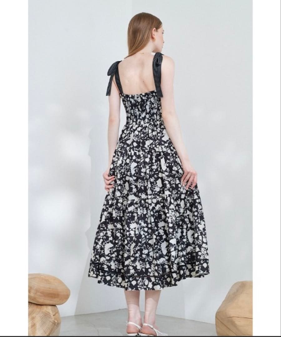 ワンピース Estella K Sandra Floral-print long dress