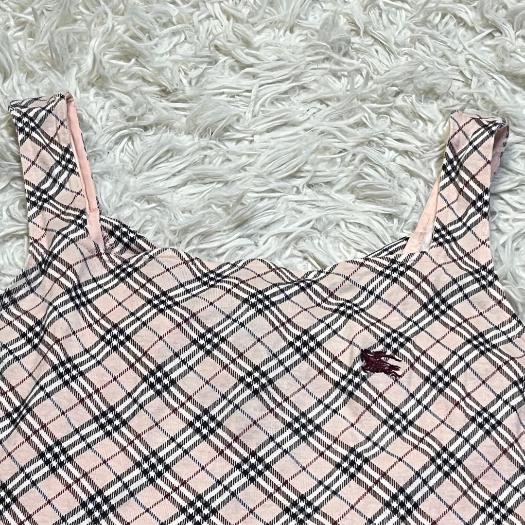 BURBERRY バーバリー　ノバチェック　リボン　タンクトップ　キャミ