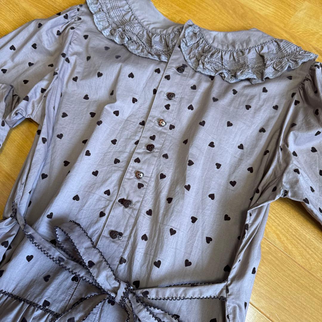 ピンクハウス　茶色　ハート　美品　ワンピース