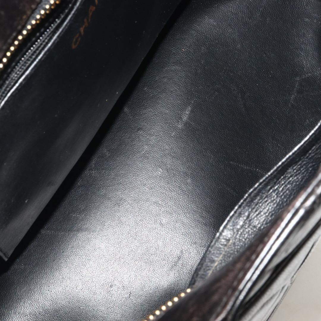 シャネル　ラムスキン　マトラッセ　復刻トートバッグ　ココマーク　ブラック