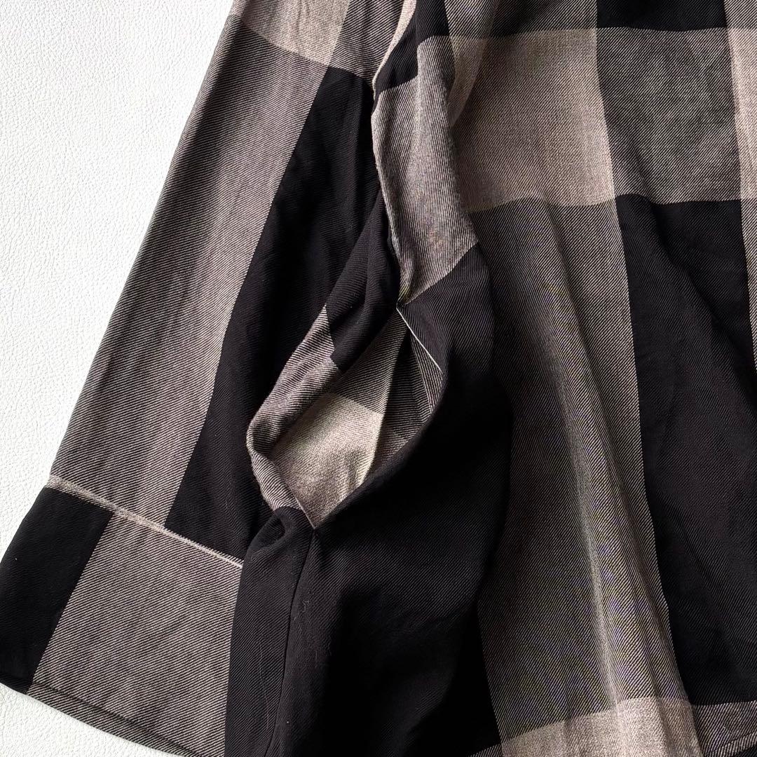 センソユニコ　芽風　コットンビエラチェック チュニック　アシメ　2024年