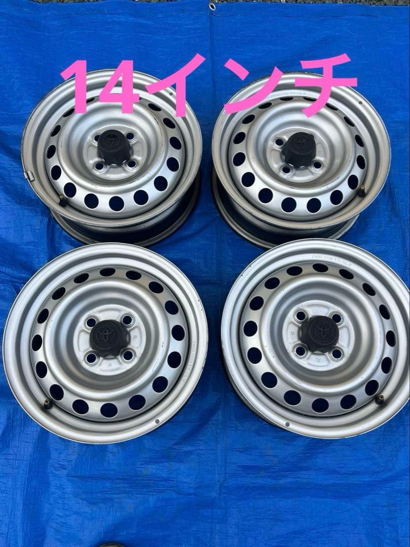 14インチ スチールホイール 4穴 プロボックス　4本