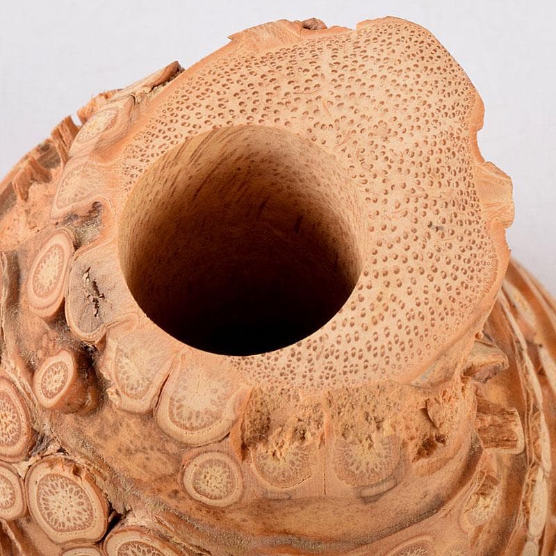 茶道具　林竹作　稲束花入　銘「松風」　大徳寺　紫野　藤田寛道書付箱　Z　8539