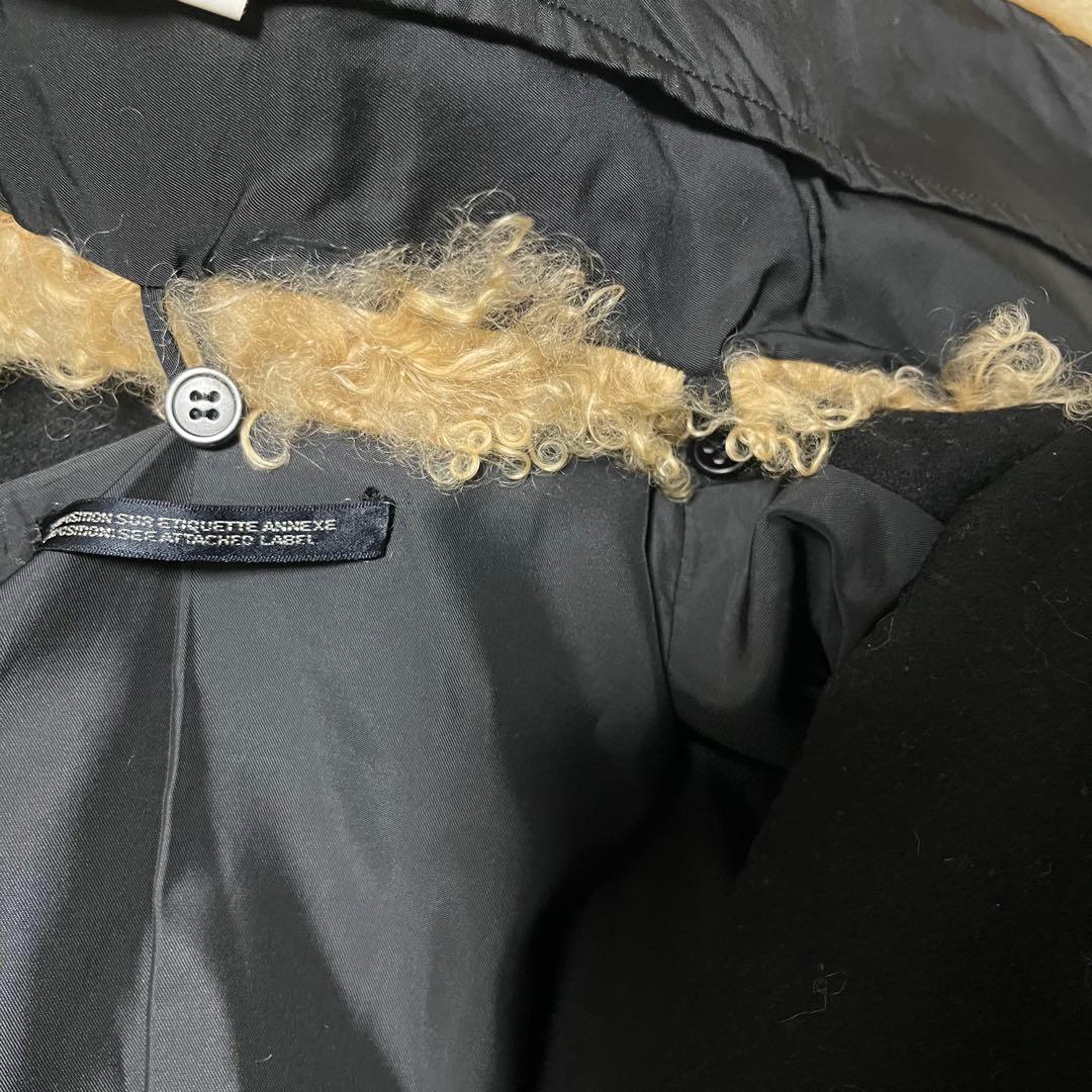 ヨウジヤマモト +Noir ウール コート　ファー