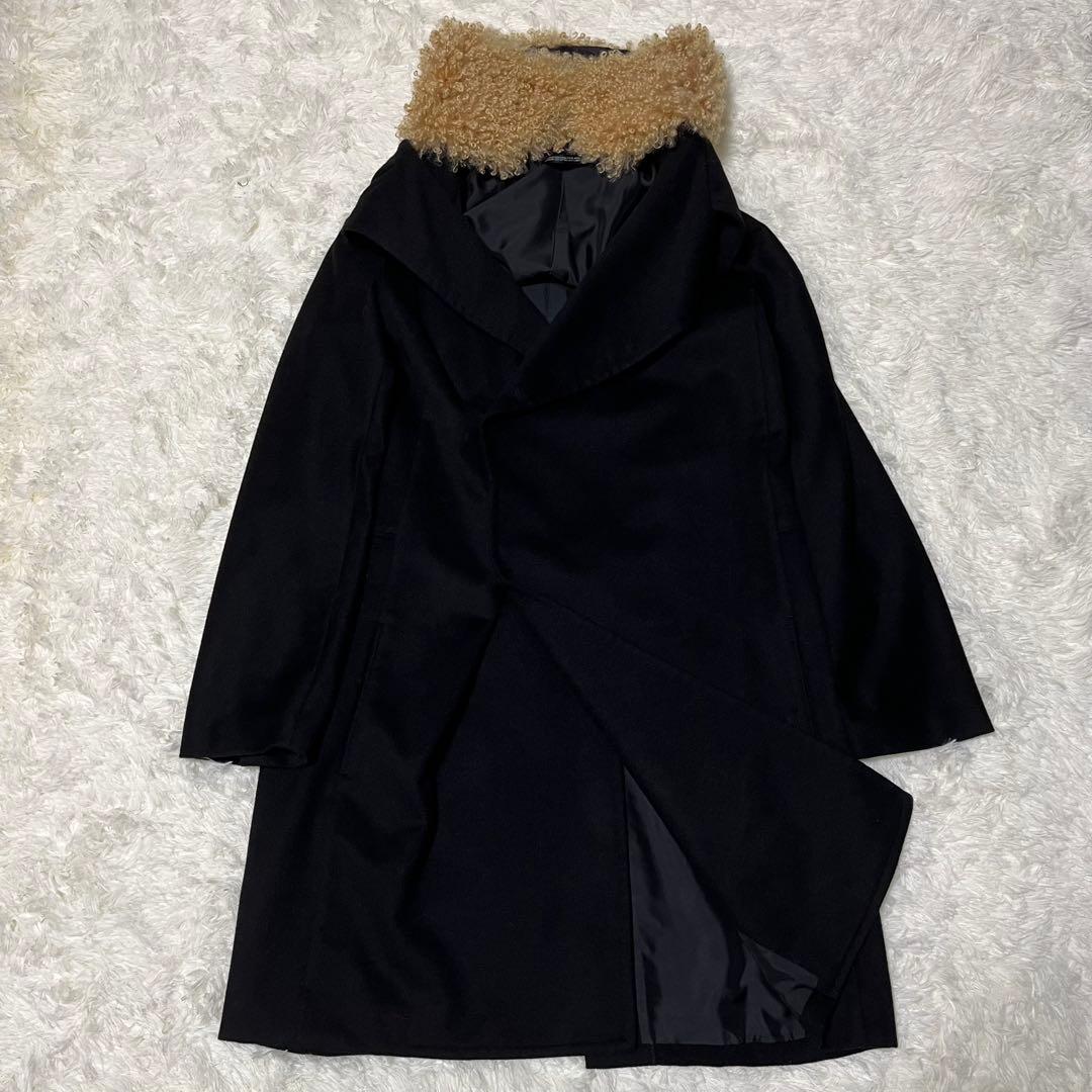 ヨウジヤマモト +Noir ウール コート　ファー