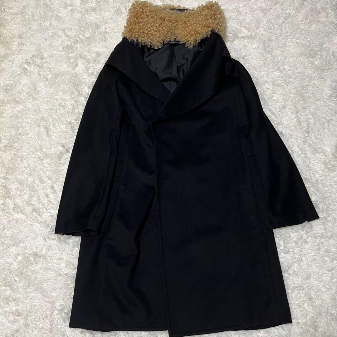 ヨウジヤマモト +Noir ウール コート　ファー