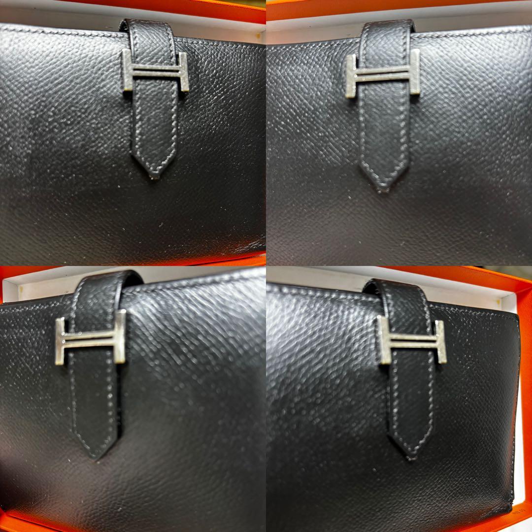 エルメス HERMES コンパクト ベアン新型シルバー金具□I 刻印