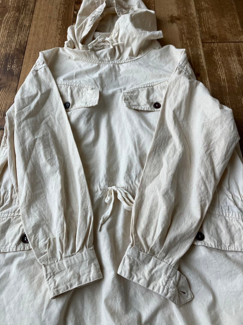 Sweden スウェーデン軍 アノラックパーカー ほぼデッドストック 25 白