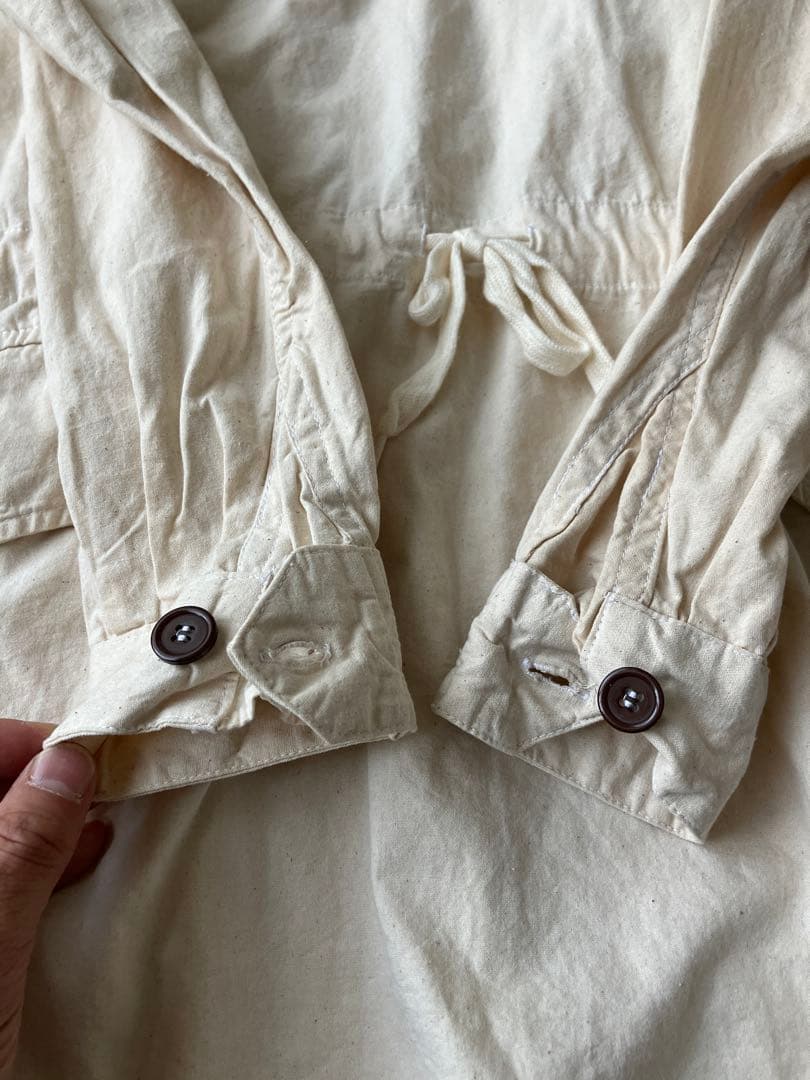 Sweden スウェーデン軍 アノラックパーカー ほぼデッドストック 25 白