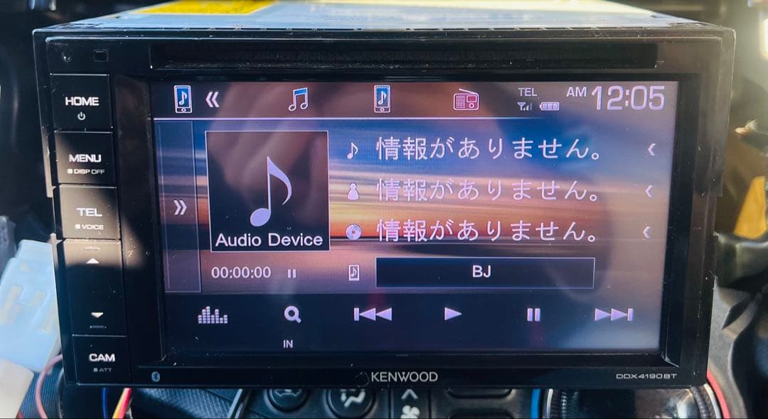 KENWOOD 2DIN DDX4190BT Bluetooth 動作品