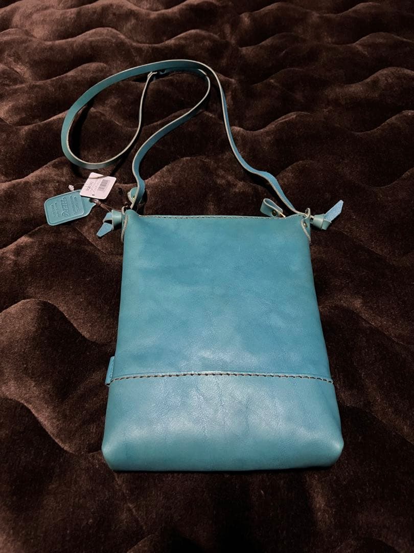 HERZ ショルダーポシェット 特別仕様 セルリアンブルー 限定革 本革