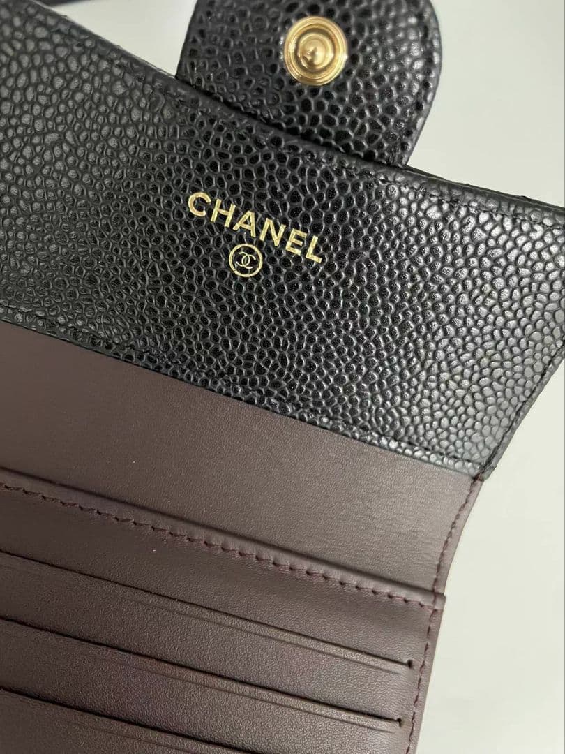 シャネル 三つ折り 財布 美品