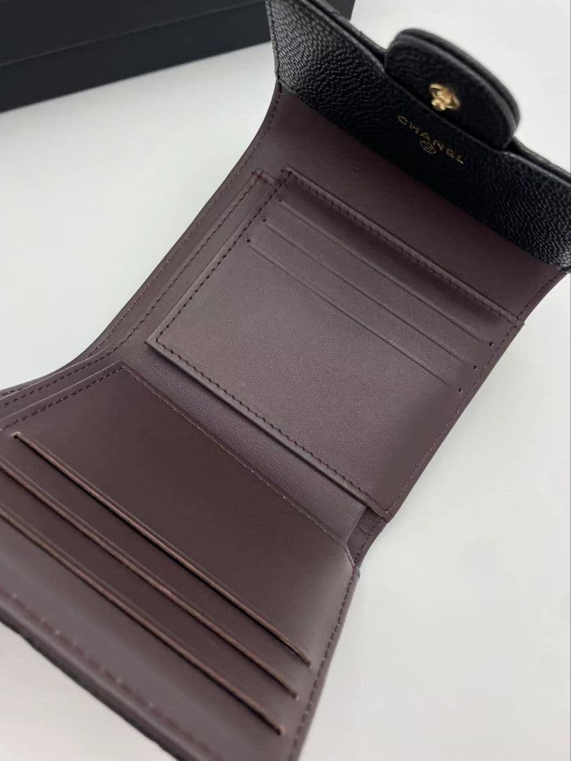 シャネル 三つ折り 財布 美品