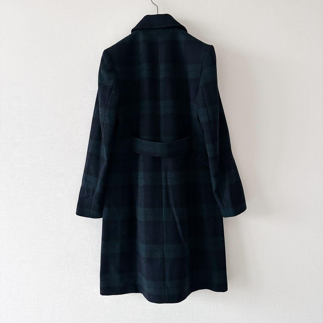 ローレン ラルフローレン / ブラックウォッチ ロングコートチェック ウール