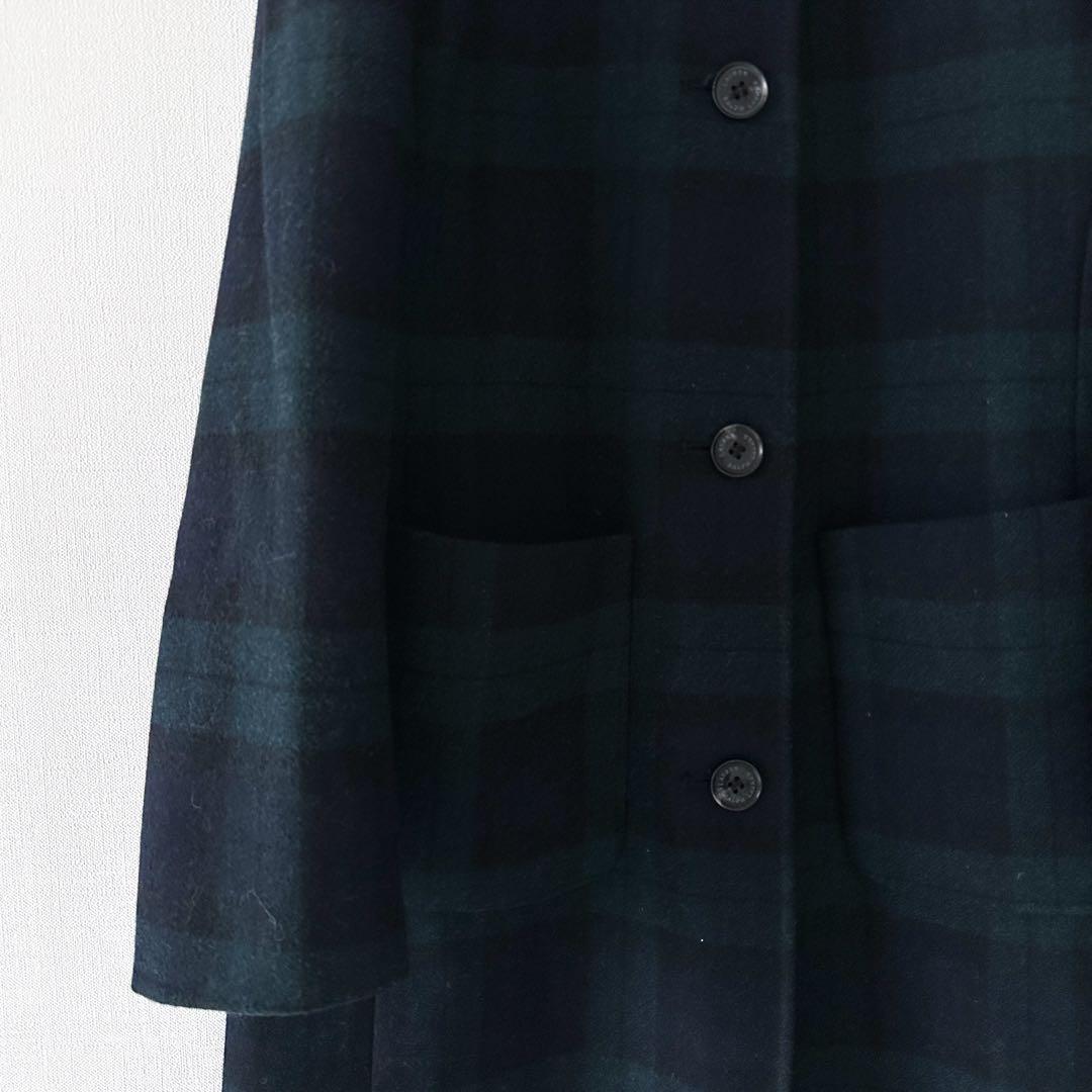 ローレン ラルフローレン / ブラックウォッチ ロングコートチェック ウール