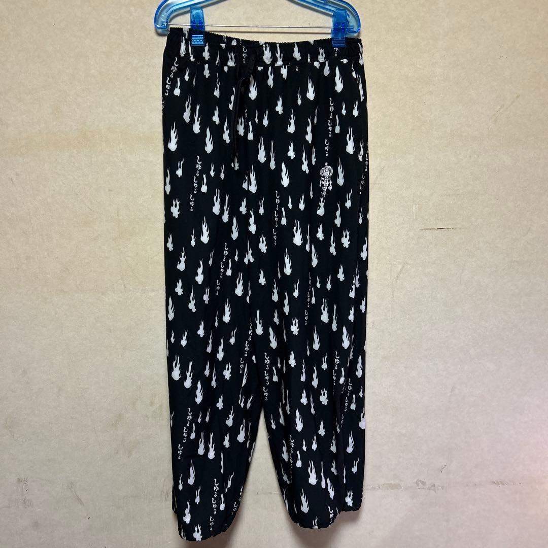 graniph 水木しげる　人魂 パターン　イージーパンツ