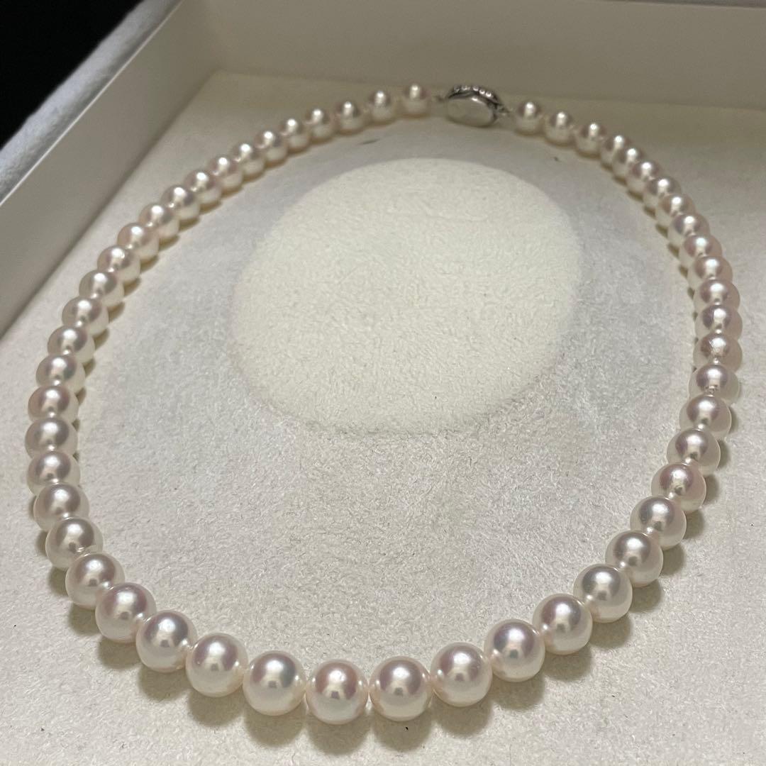 【極美品✨テリ最強】 あこや本真珠 8.0-8.5 ネックレス アコヤ パール
