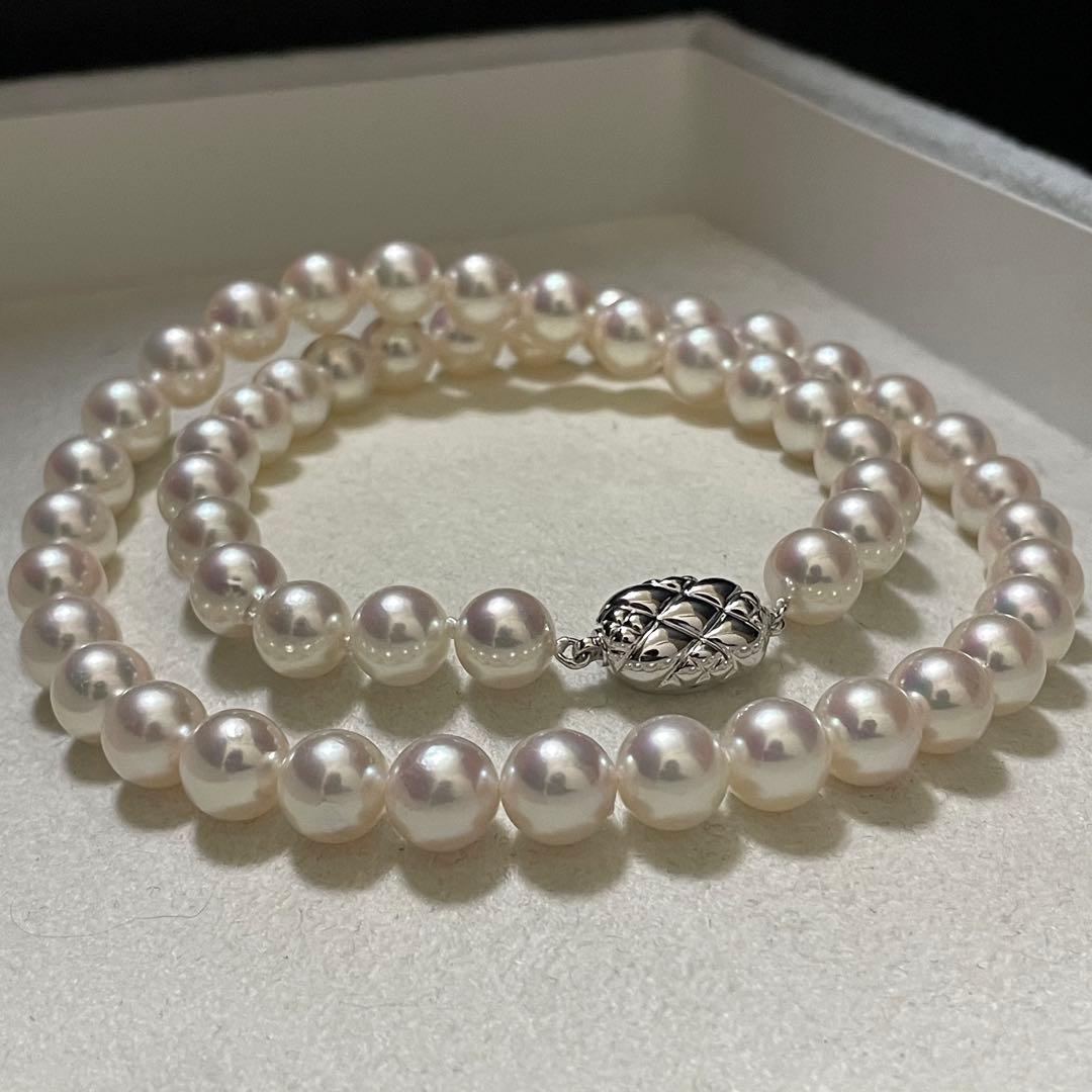 【極美品✨テリ最強】 あこや本真珠 8.0-8.5 ネックレス アコヤ パール