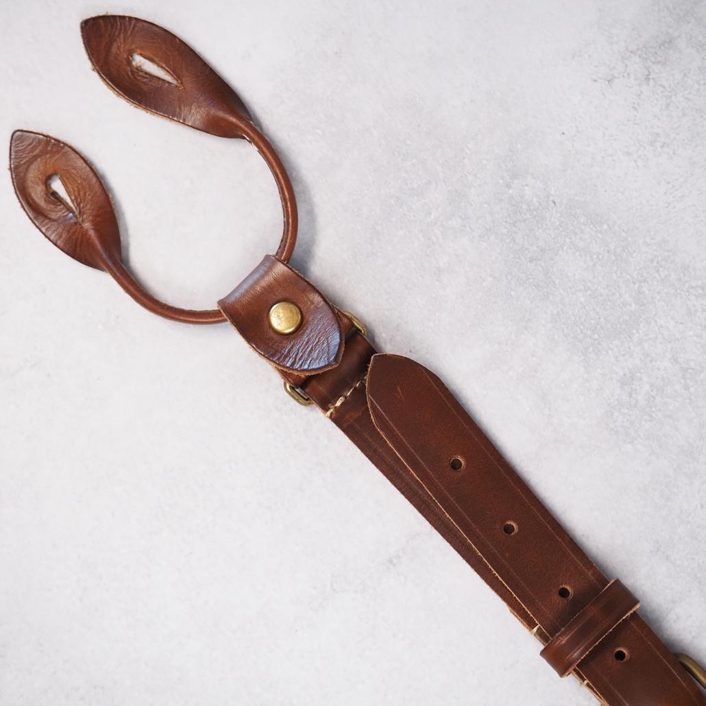 Nigel Cabourn ホーウィン クロムエクセルレザー サスペンダー