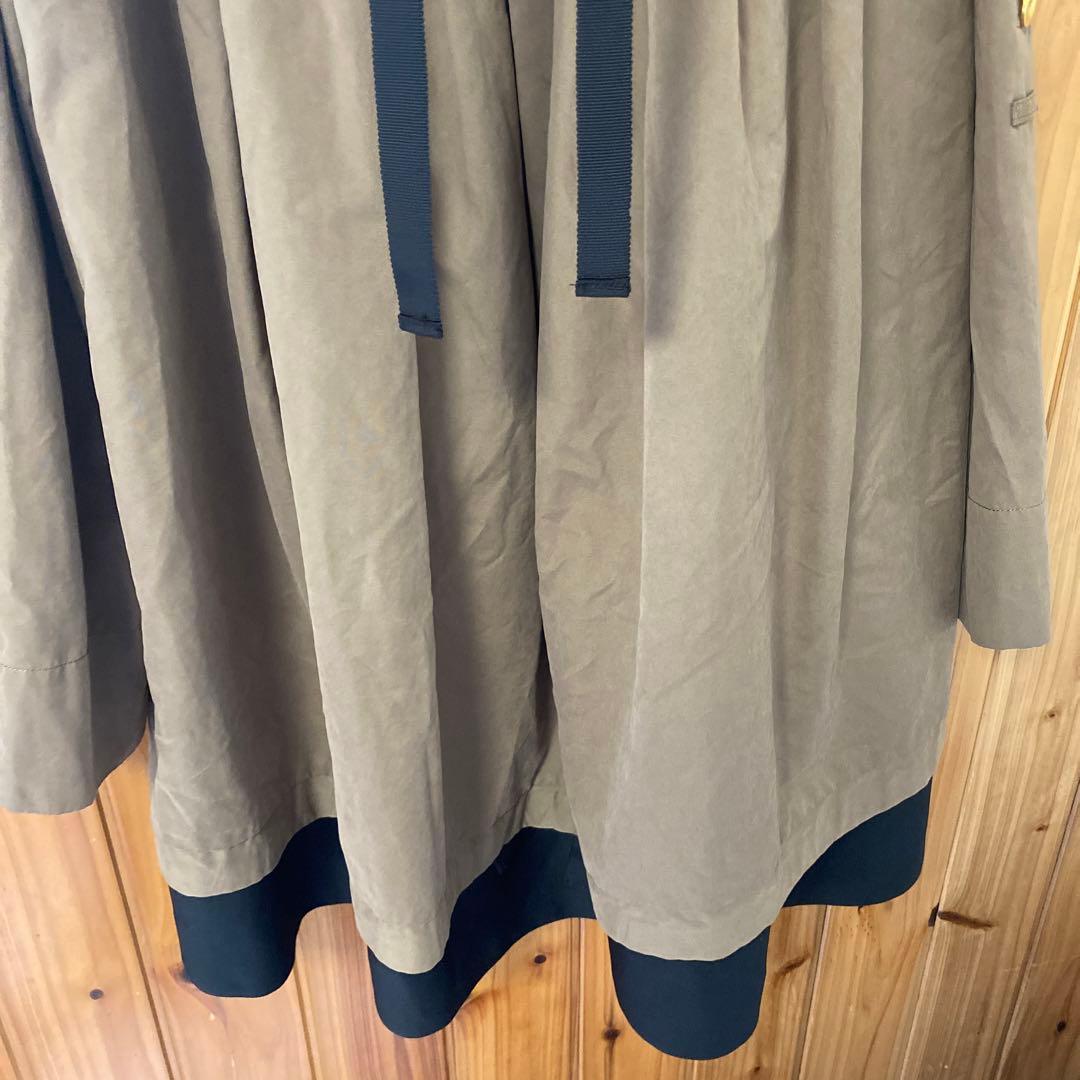 【フリルリボン　ドッキングJKT バックフリル　trois トロア