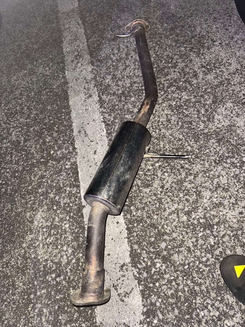 JB23 フロントパイプ　触媒　社外マフラー