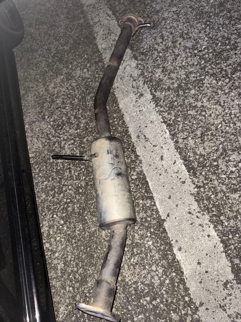 JB23 フロントパイプ　触媒　社外マフラー