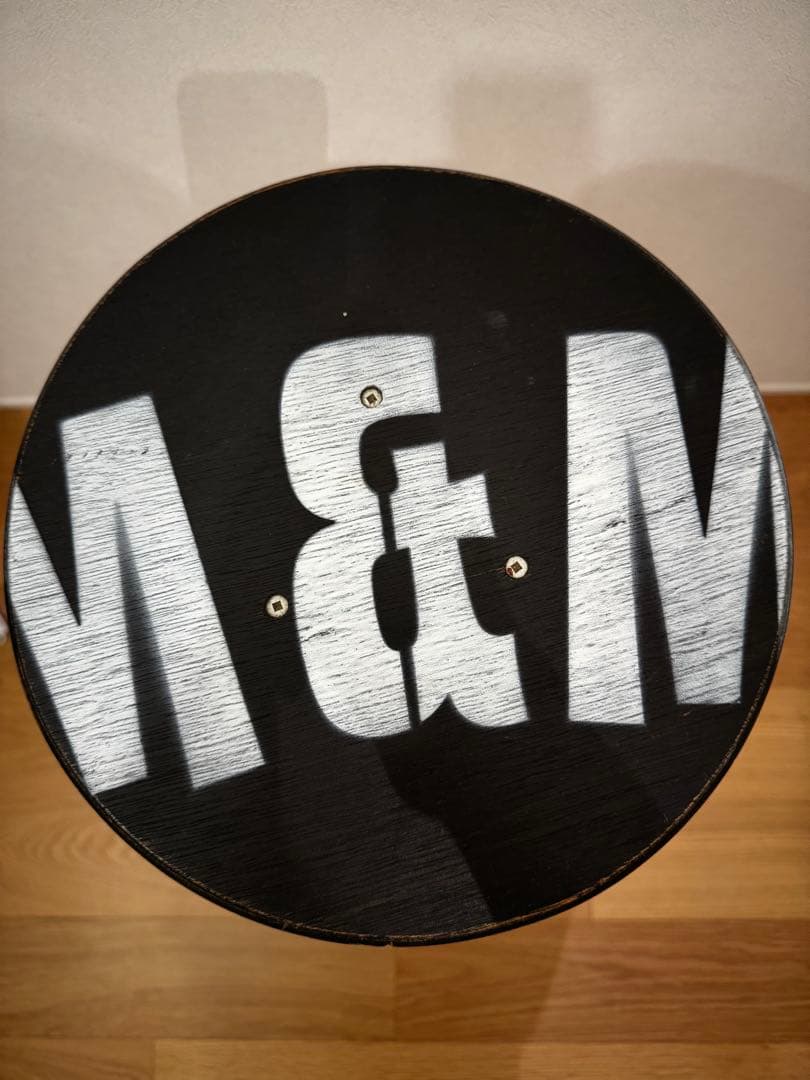 M&M CUSTOM PERFORMANCEスツール大BLACK家具ハイチェア