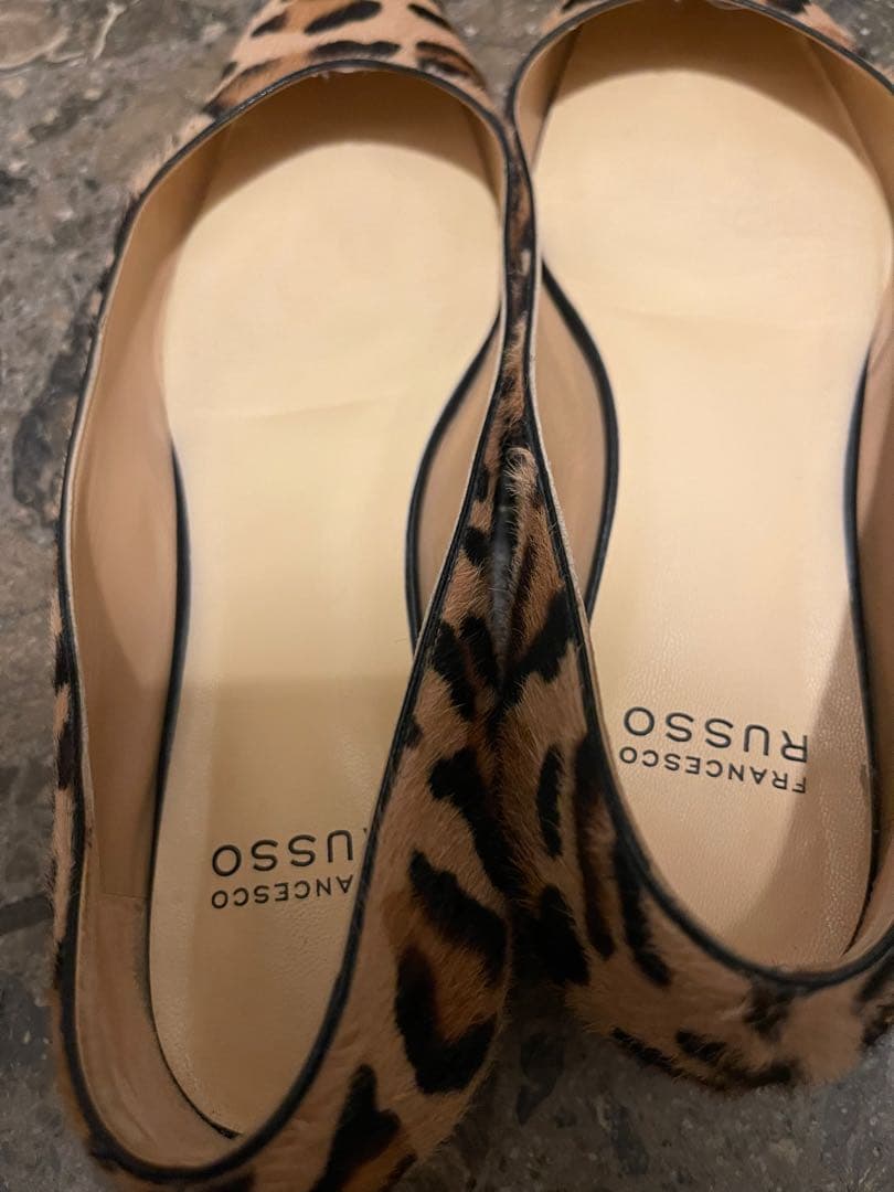 FRANCESCO RUSSO フランチェスコルッソ レオパードフラット