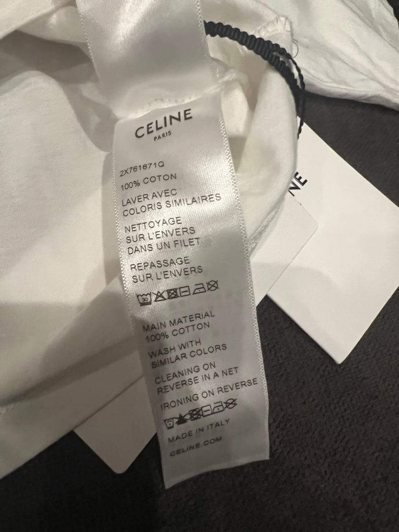 CELINE クロップドTシャツ ホワイト