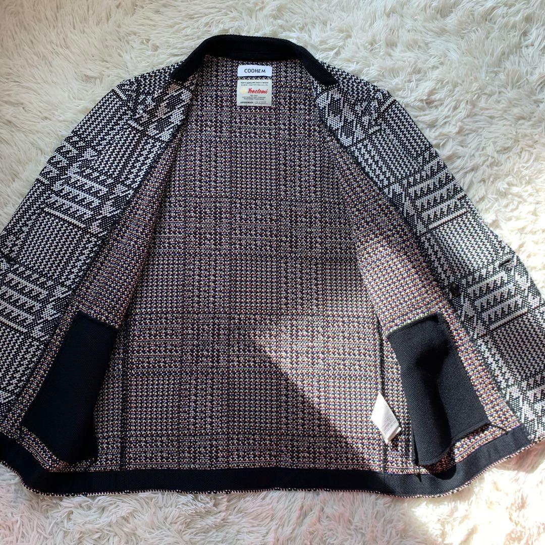 未使用に近い　COOHEM カーディガン　ジャケット米富　メンズ　M 日本製