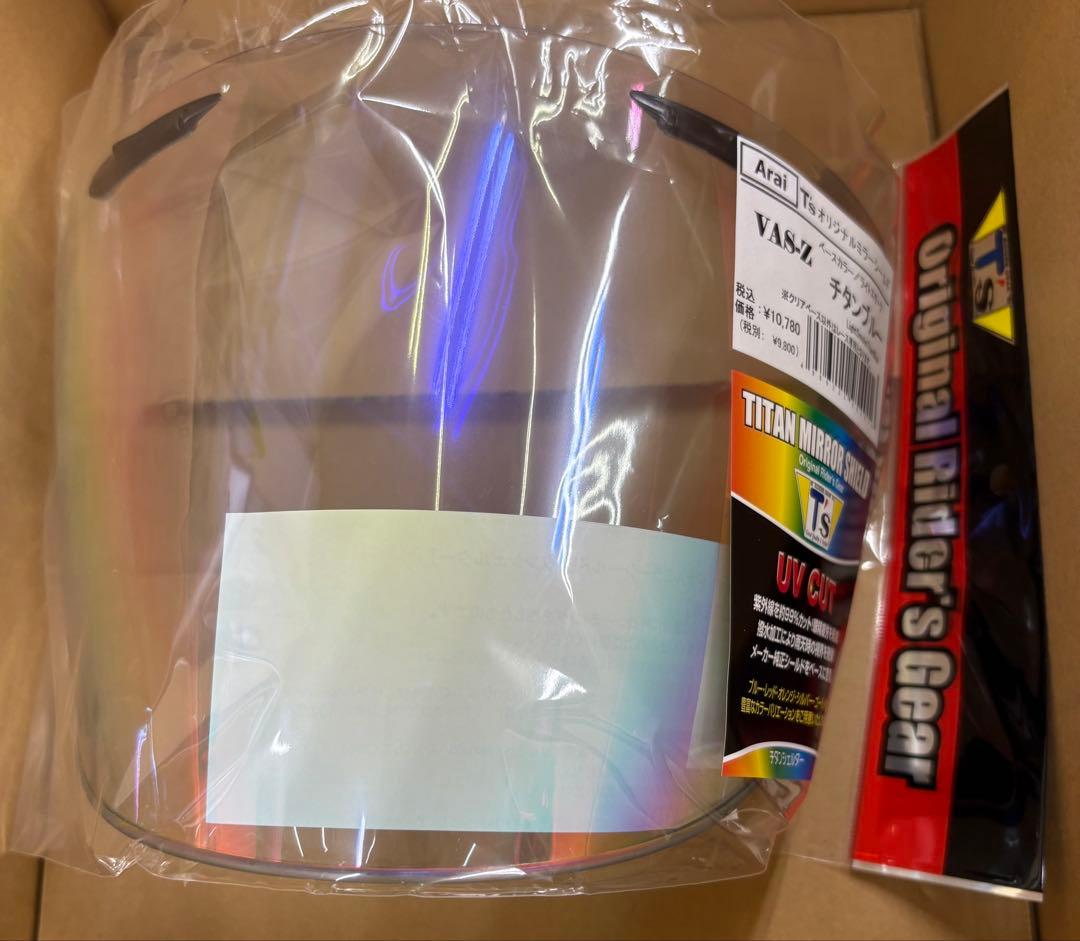 T’s Arai VAS-Zミラーシールド セミスモーク/チタンブルー Ts