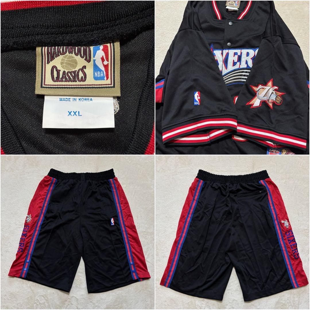 【新品】NBA SIXERS セットアップ アイバーソン ブラック XXL