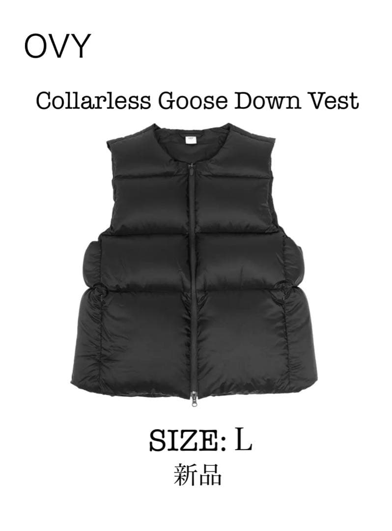 【新品】OVY ／Collarless  Down 【Ｌサイズ】