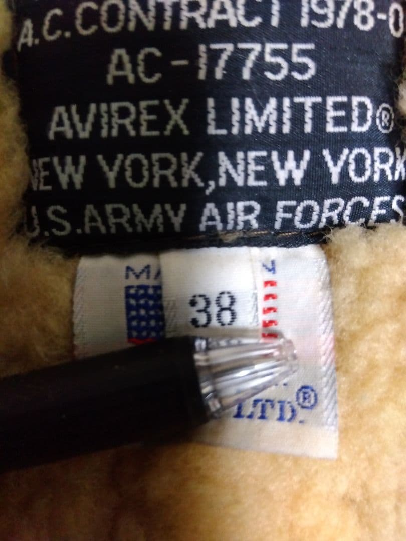 G*ミ様 【希少】AVIREX B6 b6 ムートンフライトジャケット USA製