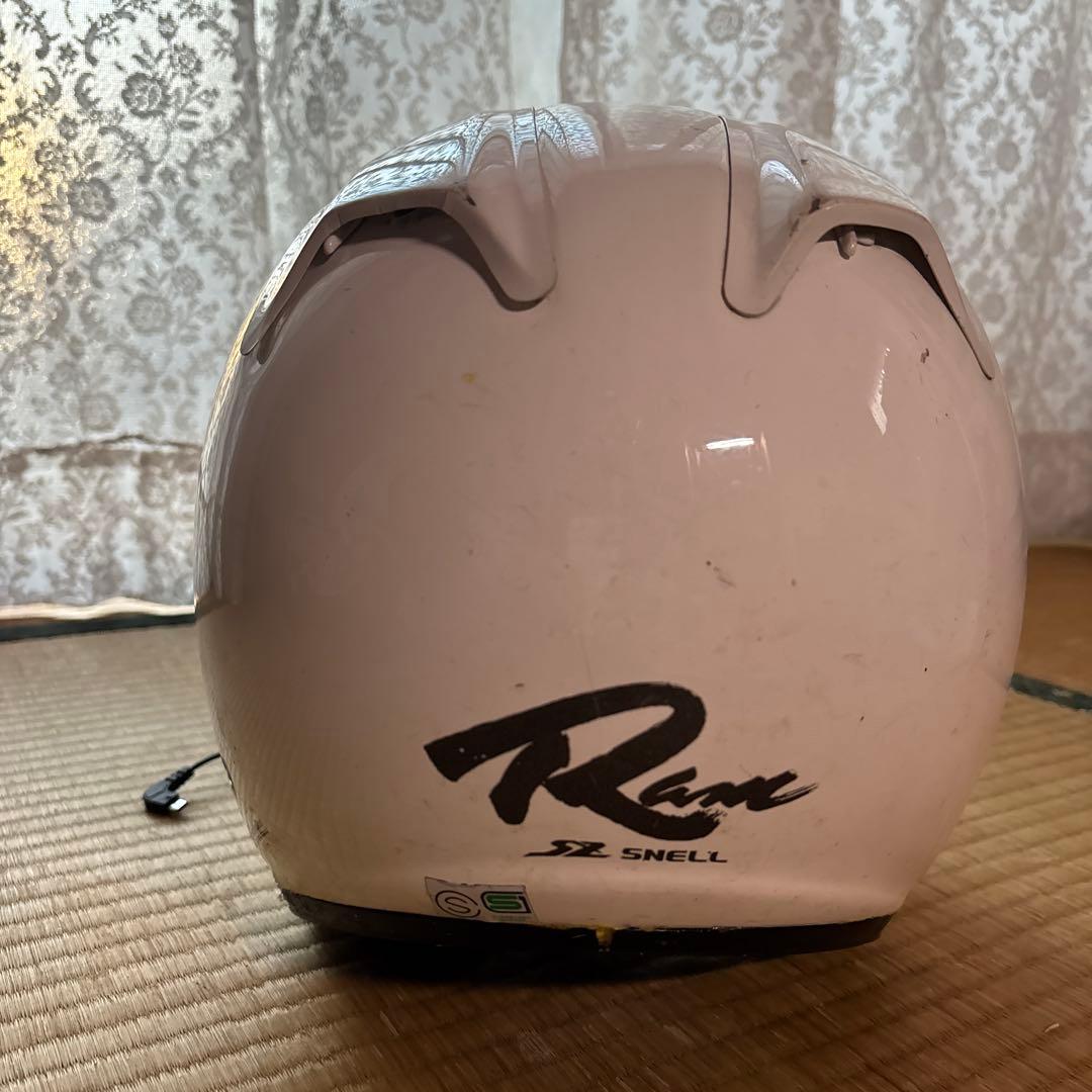 Arai ヘルメット7 ホワイト マイク付き