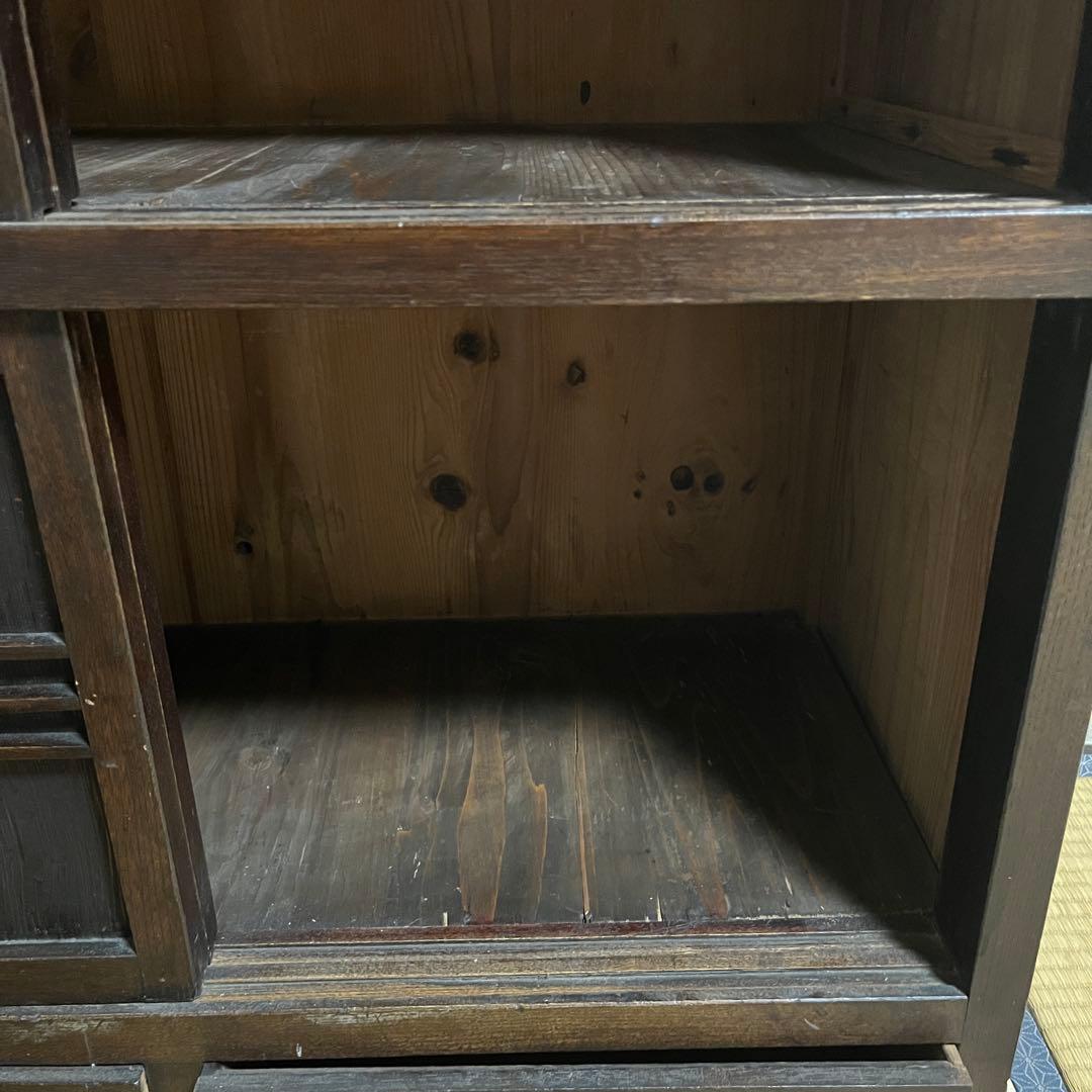 和箪笥 大正 アンティーク タンス 収納 本棚 インテリア