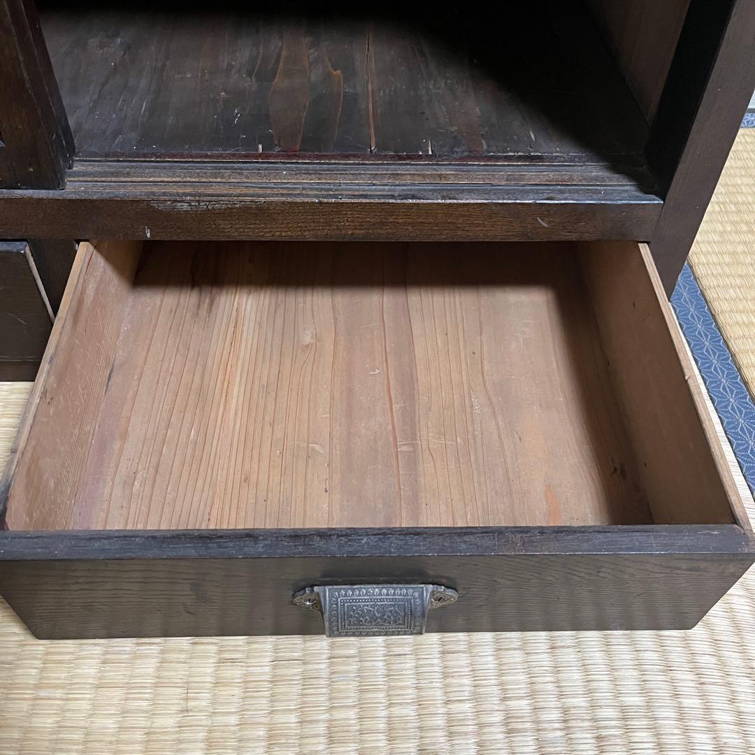 和箪笥 大正 アンティーク タンス 収納 本棚 インテリア