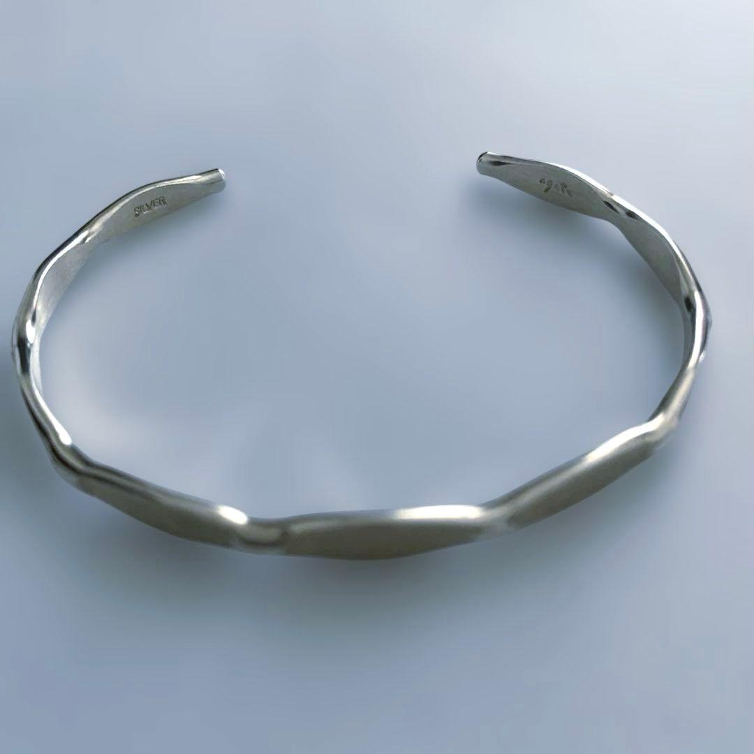 アガット　シルバー　バングル　ブレスレット　silver925 デザイン