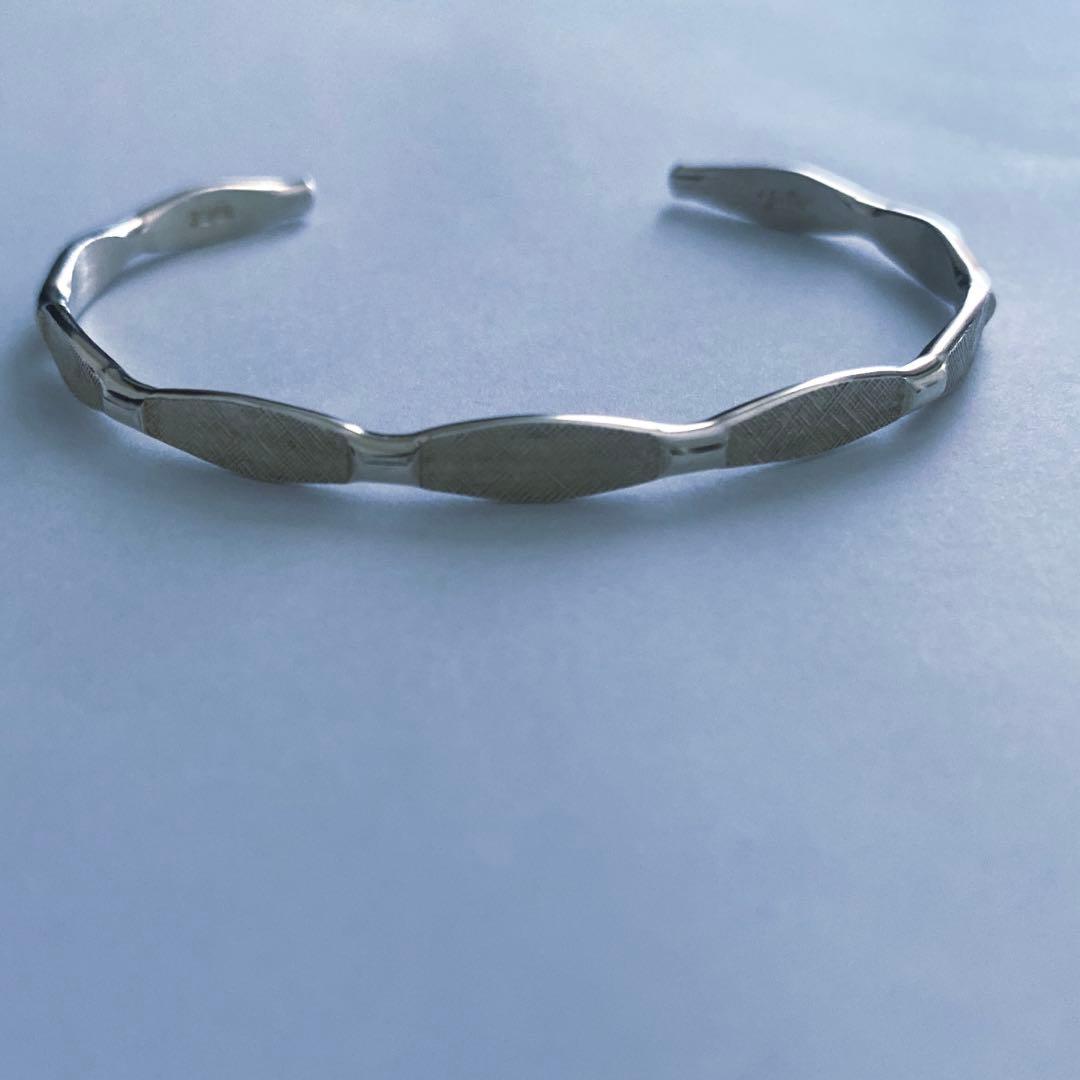 アガット　シルバー　バングル　ブレスレット　silver925 デザイン