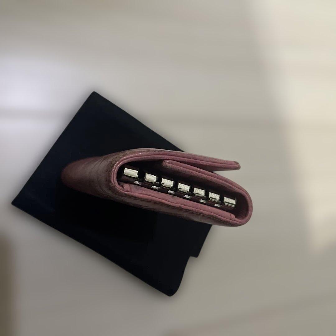 CHANEL ピンク カメリア　ラムスキン　キーケース