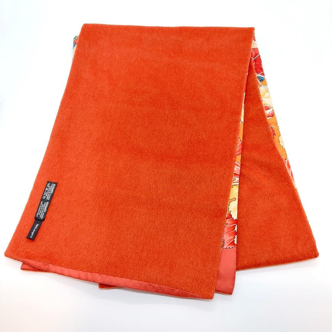 ◇エルメス◇アンゴラ×シルク/リバーシブル/マフラー/マルチカラー