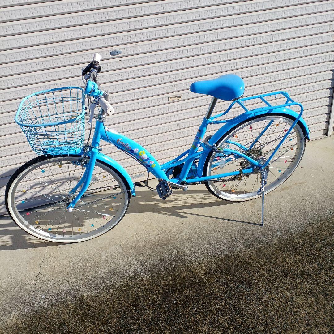 青いシティサイクル チャイルド