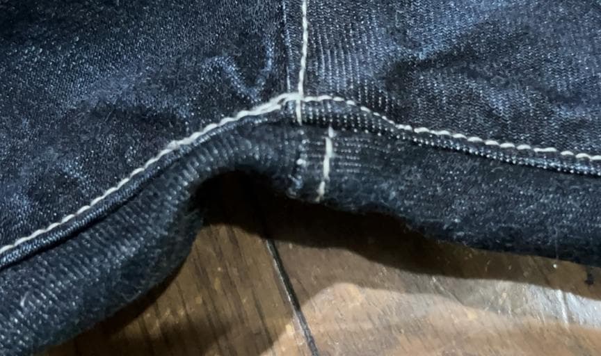 ＊ネイタルデザイン G55 濃紺 フラップ サルエル デニムパンツ W32